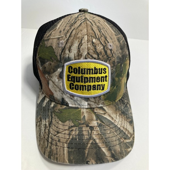 Columbus Equipment Company Trucker Ha Cap‎ Adult Adjustable Camo Komatsu Mesh